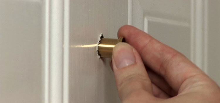peephole door repair in Quartz Hill